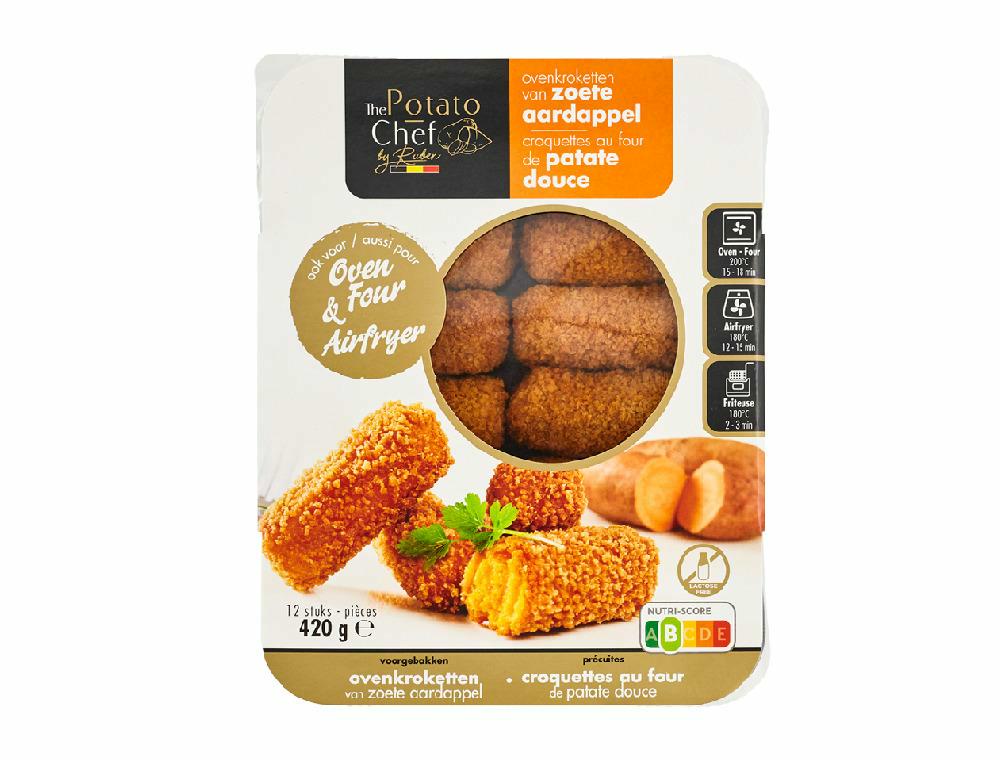 Zoete aardappelkroketten (12 stuks)