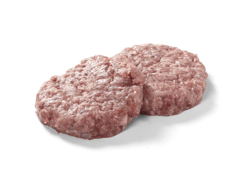 Beefburger rund van het huis
