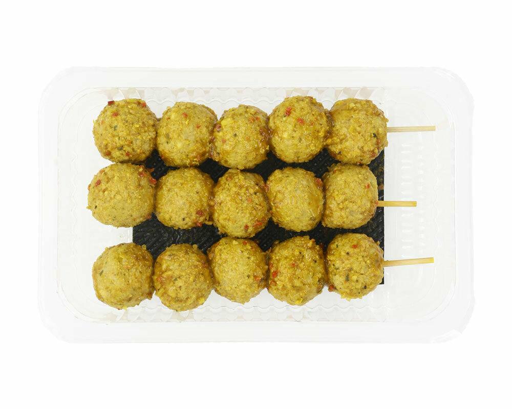Balletjesbrochette curry