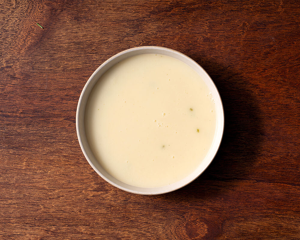 Knolseldersoep met witbier