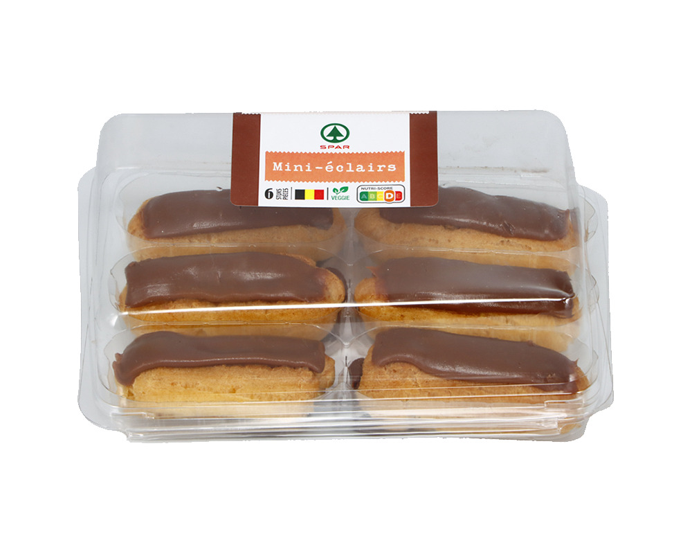 Mini-eclairs (6 stuks)