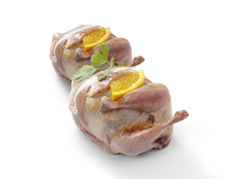 Gevulde kwartel met cognac en rozijnen (2 x ± 400 g)