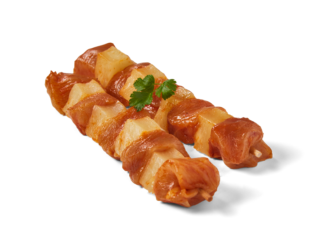 Kipbrochette ananas