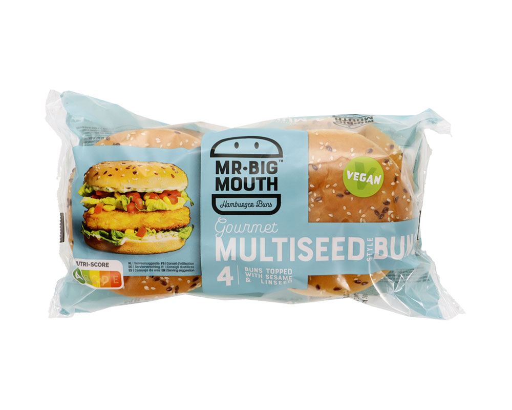 Mr Big Mouth Multiseed-hamburgerbun (4 stuks)