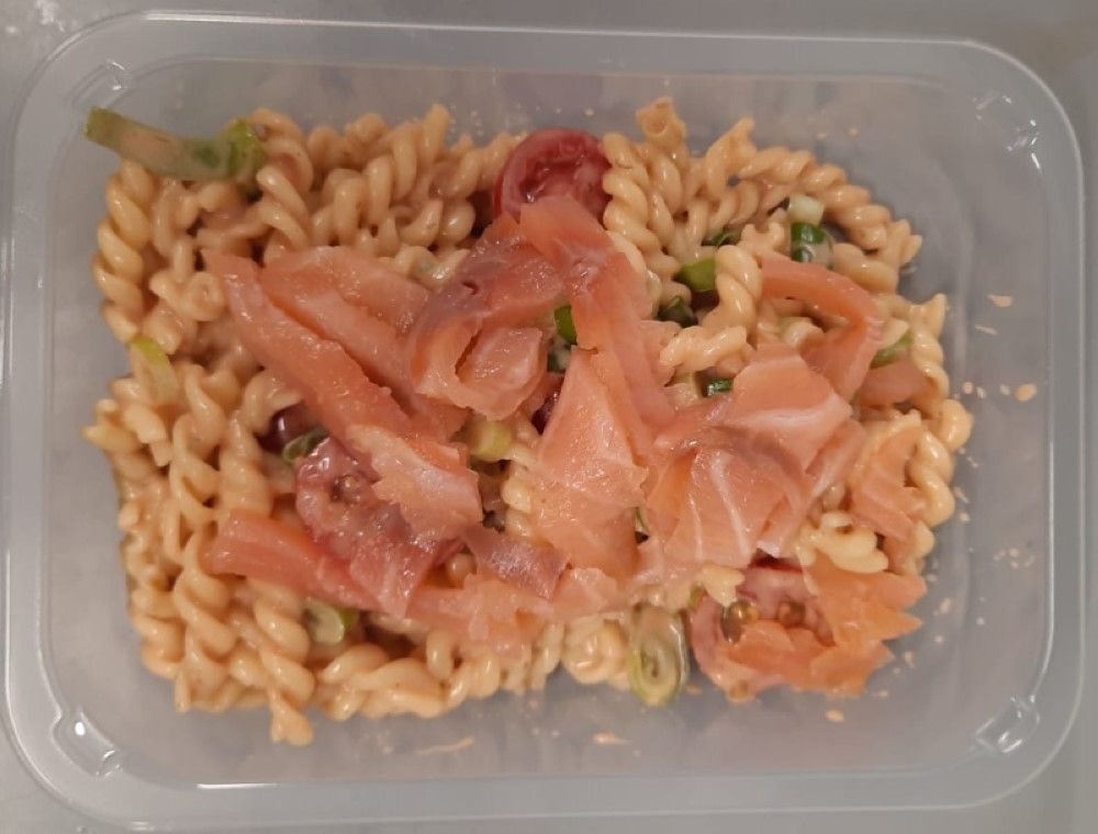 Pâtes au saumon et à la tomate