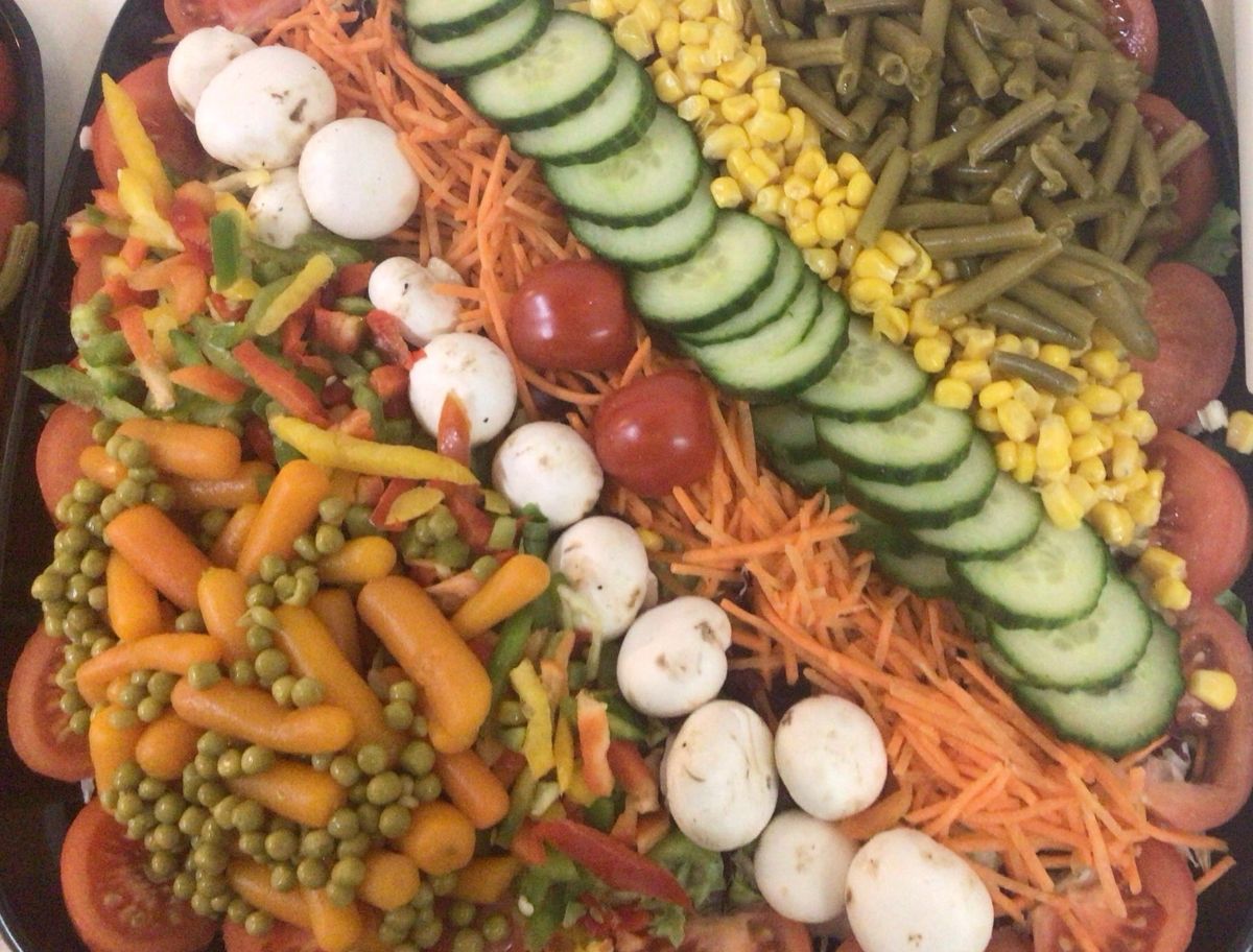 Plateau de légumes froids (amuse-bouches ou plat principal) ou chauds (± 300 g par personne)