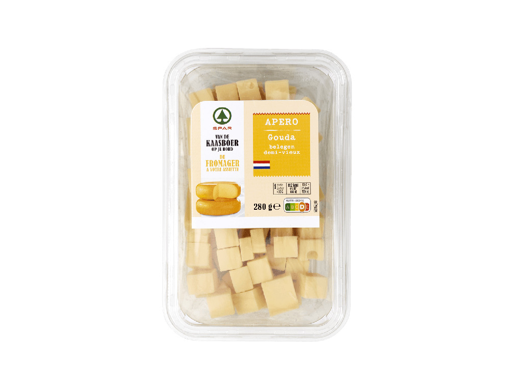 Belegen gouda aperoblokjes (280 g)