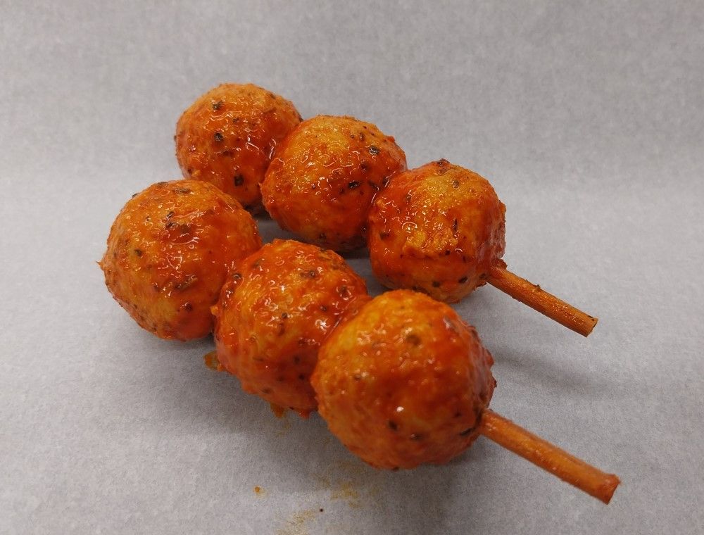 Brochette de miniboulettes BBQ